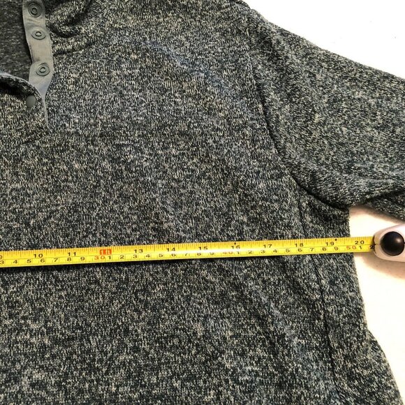 Eddie Bauer Jacket Women XL Sea Green Knit Snap Fleece Pullover Long Sleeve - Picture 6 of 8